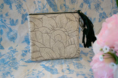 Small Carved Clutch - Grey Collection