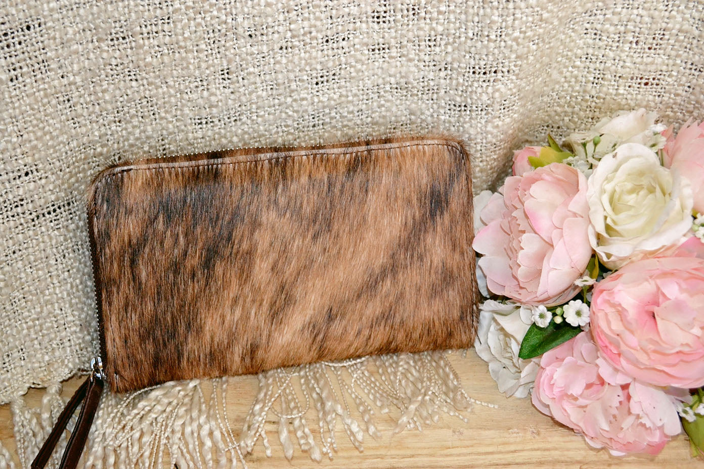 Wallet ~ Double Zip Brown Collection