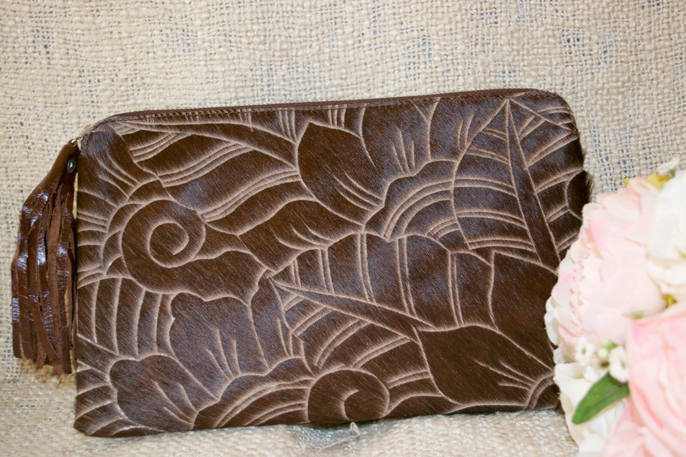 Carved Clutch - Chocolate Collection