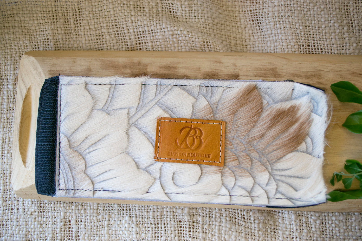 Cowhide Coolers ~ White & Brown Carved Collection