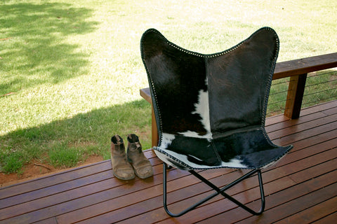 Butterfly Chair - Brown & White Range