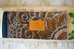 Cowhide Coolers ~ Brown Carved Collection