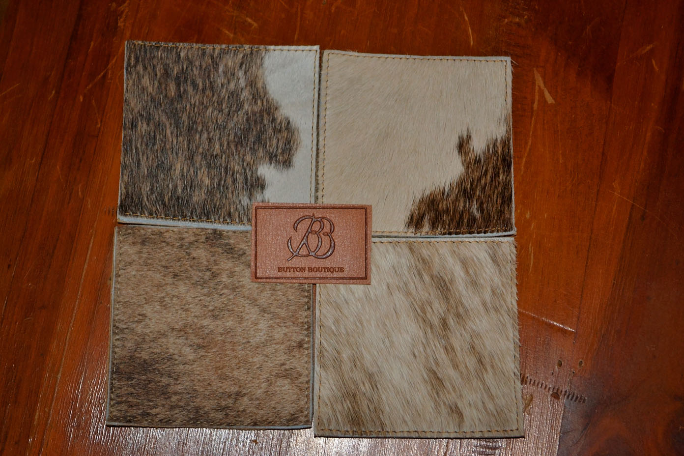 Coasters ~ Brown & White Collection
