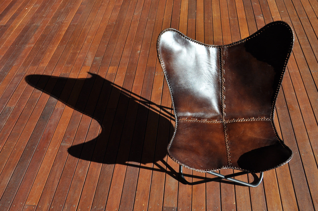 Butterfly Chair - Brown Leather