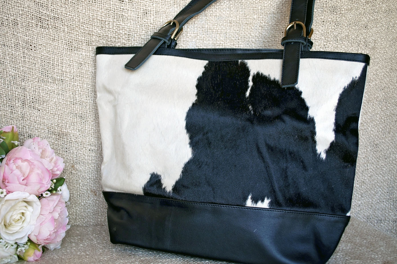 Toolong Tote ~ White & Black Collection