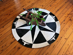 Designer Cowhide Floor Rug #3
